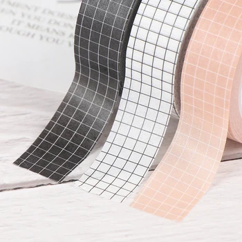10M Washi Tape Japonų Popieriaus Juosta Juoda Balta Tinklelis Washi 
