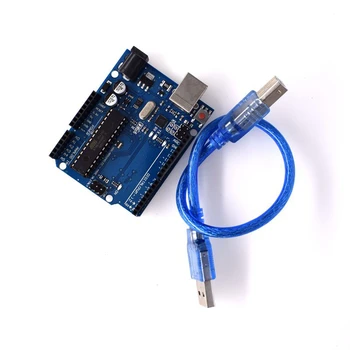 1PCS Plėtros Valdybos Oficiali Versija ATmega16U2 Su USB Laido UNO R3 Arduino