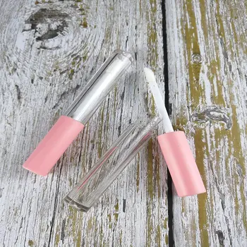 2,5 ml Plastiko Lūpų Blizgesys Vamzdis Mažų Lūpų Vamzdelį su rožinės spalvos dangtelis Mėginio Kosmetikos Konteinerių 