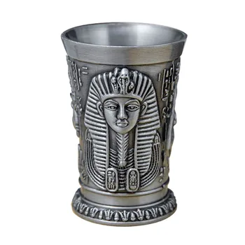 30ML Senovės Egipto Metalo taurelė Baras Namų Kokteilis, Alkoholiniai gėrimai Vario Taurė Trumpas Vyno Taure, Kleopatra, Faraonas Rameses Ra Dievas
