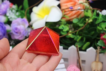 71 gramų kvarco kristalų gijimas A226 raudonas angelas piramidės