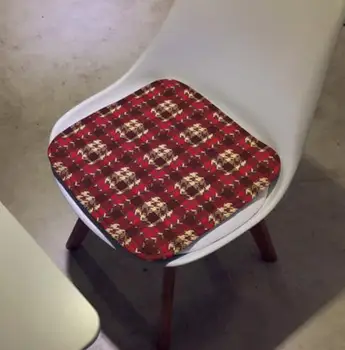 Amerikos lengvojo prabangus apelsinų šiuolaikinės houndstooth ne slydimo pagalvėlės kavos parduotuvė valgomojo kėdė pagalvėlė biuro kėdė pagalvėlė