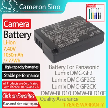 CameronSino Baterija Panasonic Lumix DMC-GF2 DMC-GF2CK DMC-GF2CS DMC-GF2CR tinka Panasonic NT-BLD10 Skaitmeninio fotoaparato Baterijos