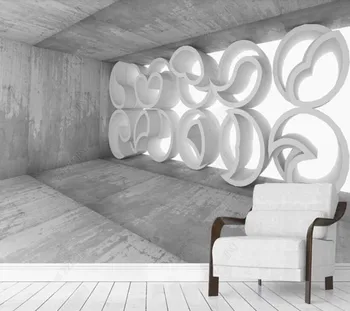 Custom papel parede Specialios formos apvalios sferiniai 3d modelį, svetainė, miegamasis, sofa fone sienų apdaila tapetai