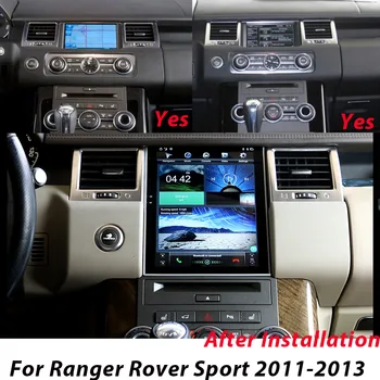 GPS Navigacija, Automobilių Radijo DVD Grotuvas, Land Rover Range Sporto L320 2009 2010-2013 Stereo Stebėti Tesla Stiliaus 