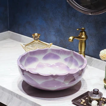 Kinija apdailos Keramika, Tapyba Meno Lavabo Vonios kambarys Laivo Kriauklės turas porceliano kriaukle su stalviršio buvo baseino vonios kriauklės