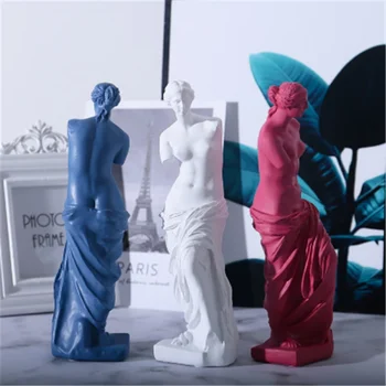 Kūrybiškumo Europos Mini Deivė Skaldytų Ranką Skulptūra Namų Puošybai Dervos Statula Šiuolaikinio Abstraktaus Meno Meno Eskizas Modelis