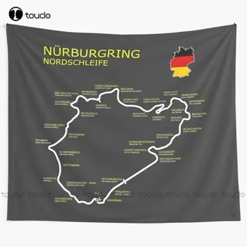 Naujas Nurburgring Automobilių Lenktynių Gobelenas Mados Siuvinėjimas Siuvinėjimas Sienos Kabo Gyvenimo Kambario, Miegamasis Bendrabučio Kambaryje Namų Dekoro