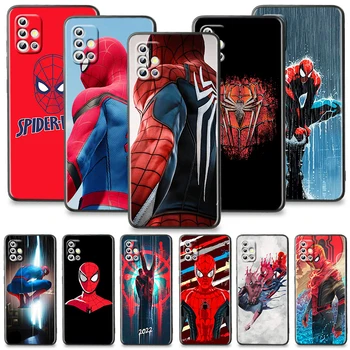 Spider-Man Super Herojus Telefono dėklas Samsung Galaxy A51 A71 A41 A31 A11 A01 A72 A52 A42 A32 A22Silicone TPU Dangtis