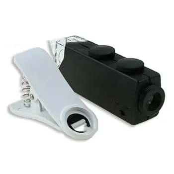 Tinka Mobilus Telefonas Clip-on LED Gnybtas Mikroskopas Su LED Žibintai Clip-on 60-100X Mikroskopas Brangakmenis didinamasis stiklas su LED