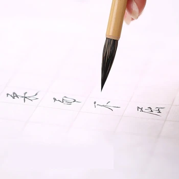 Triušio Plaukų Šepetys Pen Daina Huizong Lieknas Aukso Kaligrafijos, Teptukai, Akvarelė Kruopščiai Tapybos Baudos Linijos Pen Caligrafi