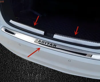 Volkswagen Sagitar 2012-2018 nerūdijančio plieno bagažo skyriaus slenksčio Guard plokštė Anti-scratch apsauga, automobilių reikmenys