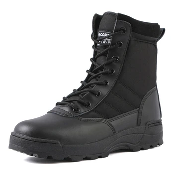 Vyriški batai Specialiųjų pajėgų taktinių karinių batai Dykumos kovoti su lauko vaikščiojimo batai Auliukiniai batai vyriški darbo saugos batai