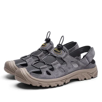 vyriški sandalai natūralios odos vasarą batai vyras lauko sandalas tuščiaviduriai iš orui 38-44