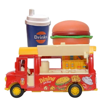 1:36 Greito Maisto Auto Žaislas Lydinio Valgomasis Traukti Atgal, Automobilių Maisto Sunkvežimių Vaikas, Vaikai Bamblys