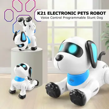 1 Nustatyti RC Šuns Žaislas Geros Kūrybos Lengva Kontroliuoti Gimtadienio Dovana Kūdikio Interaktyvus Robotas Robotas Šuns Žaislas