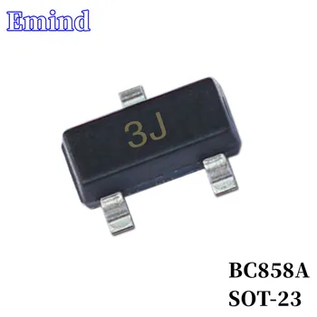 100/200/300Pcs BC858A SMD Tranzistorius Pėdsaką SOT-23 Silkscreen 3J Tipas PNP, 30 V/200mA Bipoliniu Stiprintuvo Tranzistorius