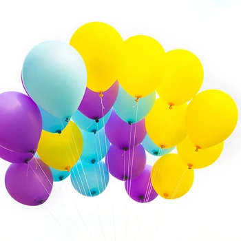 10inch aukštos klasės matt latekso balionų, violetinė geltona šalies apdailos balionas pasiūlymą gimtadieniu, vestuvinė arka išdėstymas globos