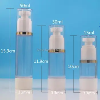 15ml 30ml 50ml beoriu butelis dulkių siurblys buteliuką losjono buteliukas naudojamas Kosmetikos Containe F1034