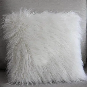 #180 Prabanga princas meilužis kailio, plunksnų balta Pagalvėlė Padengti atvirkštinio pliušinis padengti automobilio sofa-lova ornamentu didmeninės