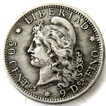 1883 Metais Argentina Pusė Doleris Sidabro Padengtą Kopijuoti Monetos