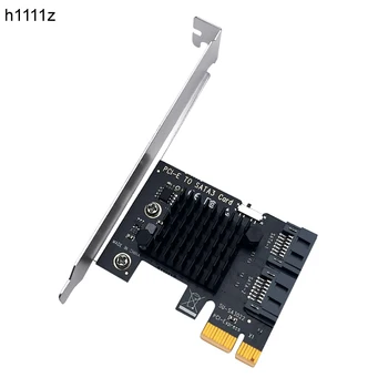 2 Port SATA Card PCI Express PCIE į SATA 3.0 Išplėtimo Plokštę Port Multiplier 6G SATA3 Valdytojas Stove Konverteris ASM1061 Lustas