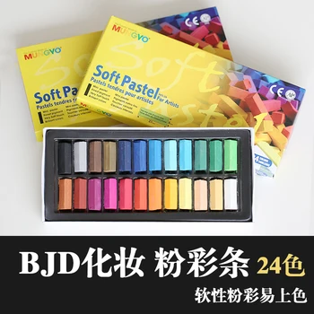 24 spalvų/set BJD Makiažas Įrankiai Minkštos Pastelės už BJD/SD atversta lėlės 