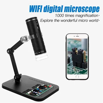 2MP 1080P 50-1000X Belaidžio WIFI Skaitmeninis Mikroskopas Nešiojamą Endoskopą CMOS Borescope Tikrinimo Otoscope Fotoaparatas
