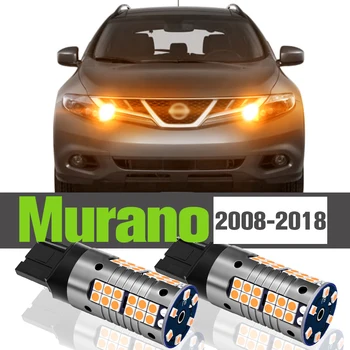 2x LED Posūkio Signalo Lemputė Priedai Lempa Nissan Murano 2 3 Z51 Z52 2008-2018 2009 2010 2011 2012 2013 2014 2015 2016 2017