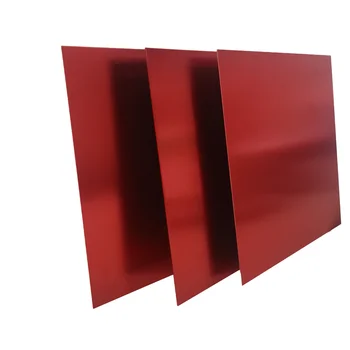 3pcs Raudonos Aliuminio Plokštės 200x200mm Oksidacijos Aliuminio Plokštės 