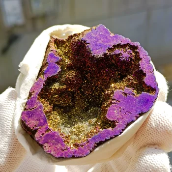 6-7cm 1PC Gamtos Geode Crystasl Skylę Mineralinių Pavyzdys Yra Švarus Grupes AURA Danga-Titano Danga, namų puošybai