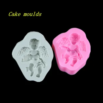 90*75*20mm Kūdikio angelas formos silikono formos minkštas tortas šokolado apdailos pelėsių kepimo įrankiai