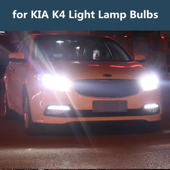 automobilių Šviesos Lempos, LED Lemputės, skirtos KIA K4 14-17 modeliai LED H7, H1 6000K 12V 90w K4 LED Žibintų Komplektas
