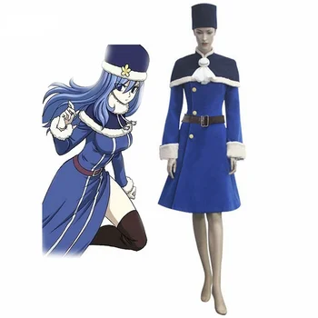 Fairy Tail Lietaus Moteris Juvia Lockser Mėlyna Lolita Dress Anime Cosplay Kostiumų Suaugusių Moterų Helovinas Šalys