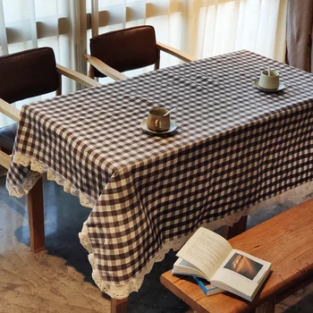 Grynos medvilnės staltiesė vestuves stačiakampio kaimo Japonijos Pledas spausdinti stalo, virtuvės stalą padengti namų puošybai