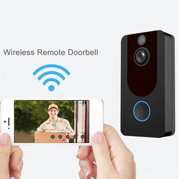 HD 1080P Belaidžio WIFI Doorbell Dviejų krypčių Domofonas Vaizdo Duris Telefono
