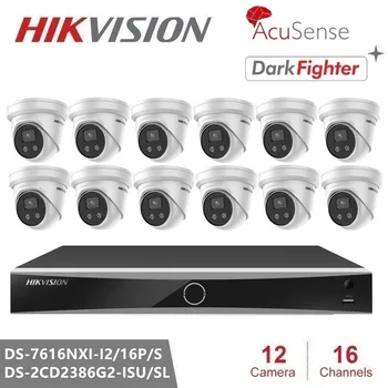 Hikvision DS-2CD2386G2-ISU/SL 4K 8MP POE Teikti Realaus laiko, Apsaugos per įmontuotą Dviejų krypčių Garso Powered-by-DarkFighter Technologija