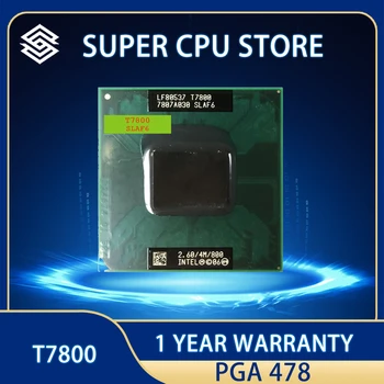 Intel Core 2 Duo T7800 SLAF6 2.6 GHz Dual-Core Dual-Sriegis CPU Procesorius 4M 35W PGA478