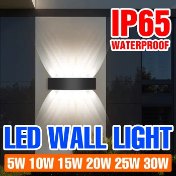 IP65 LED Sienos Lempa 220V Lauko Prožektorius atsparus Vandeniui Sienos Sconce Sodo Lempos Šviesos Rungtynių 2leds 4leds 6leds 8leds 10leds 12leds