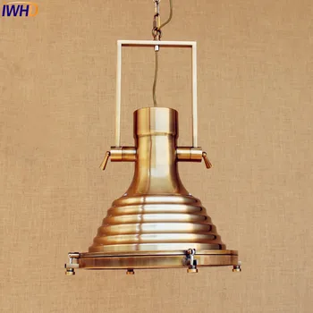 IWHD American Retro Vintage Lempos Lampen Namų Apšvietimo Stiliaus Loft Pramonės Lempos Kabo Šviesa Lamparas Colgantes