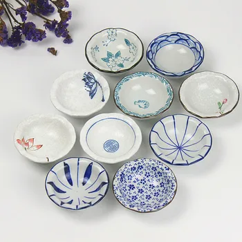 Japoniško stiliaus keramikos skonio patiekalas underglaze spalva actas patiekalas sojos padažu patiekalas 3.5 colių patiekalas namų padažu patiekalas, užkandis patiekalas
