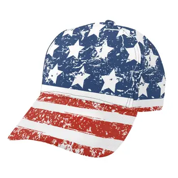 JAV Nepriklausomybės Dienos Vėliava, Lauko Sporto Kepurės Beisbolo Kepurę Vyrai Moterys Skydelis Bžūp Beisbolo kepuraitę, Gatvės, Hip-Hop Kepurės