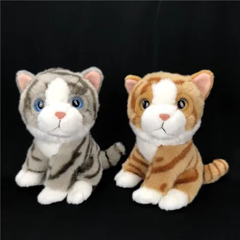 [Juokingi] Modeliavimo Tikroviška katė Pliušiniai Žaislai mielas Minkštas katė Gyvūnų iškamšų lėlės Žaislas Gimtadienio, Kalėdų Dovanos Vaikams