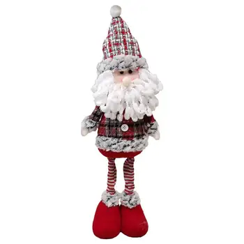 Kalėdų Dekoratyvinės Lėlės Ištraukiama Kojų Gnome Lėlės Kalėdų Senelis Snowmen Pliušinis Nuolatinis Papuošalai Namo Atostogų