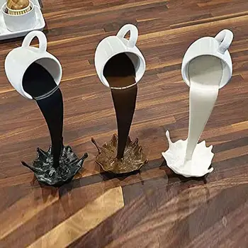 Kintama Pilant Skystį Kavos Puodelis Puodelis Dizaino Derva Modelis Miniatiūrinės Statulėlės, 