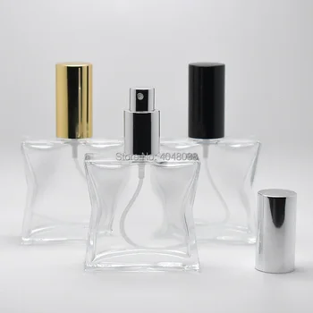 Kvepalai Purkštukai 60ML Tuščius skaidraus Stiklo Purškimo Butelis, Kosmetikos Konteinerių Parfum Butelis Daugkartiniai Kvepalų Buteliukas Buteliukas Sidabro Aukso