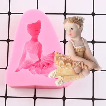 Kūdikio Angelas Paramos Silikono Formos 3D Kūdikio Gimtadienio Cupcake Topper Minkštas Tortas Dekoravimo Priemonės, Saldainiai, Šokoladas Gumpaste Pelėsių