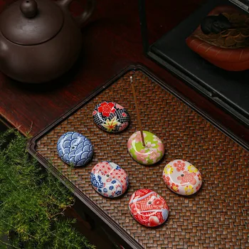 Kūrybos Japonijos Mielas Mažas Smilkalų Degiklis Keramikos Stick Censer Turėtojas Darbalaukio Zen Papuošalai Miegamųjų Namo Apdaila LC596