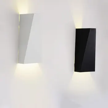 LED Siena Sconce LED Lempa 10W Aliuminio Bedsides skaitymo lemputės Aukštyn ir Žemyn Vonios kambarys Koridoriaus paviršinės montuotės
