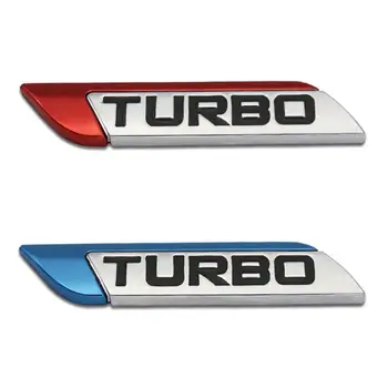 Lipdukas, Decal 3D Metalo TURBO Turbo Automobilio Logotipas Logotipas Ženklelis Automobilių Stiliaus Lipdukai